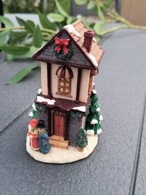 Vintage San Francisco Music Box Company White Christmas Mini Figurine Vintage